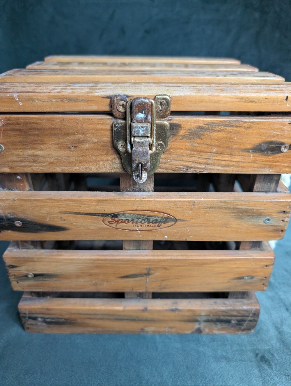 Wood Crate Heritage Collection For Sportcraft Bocce Vintage . BOX ONLY